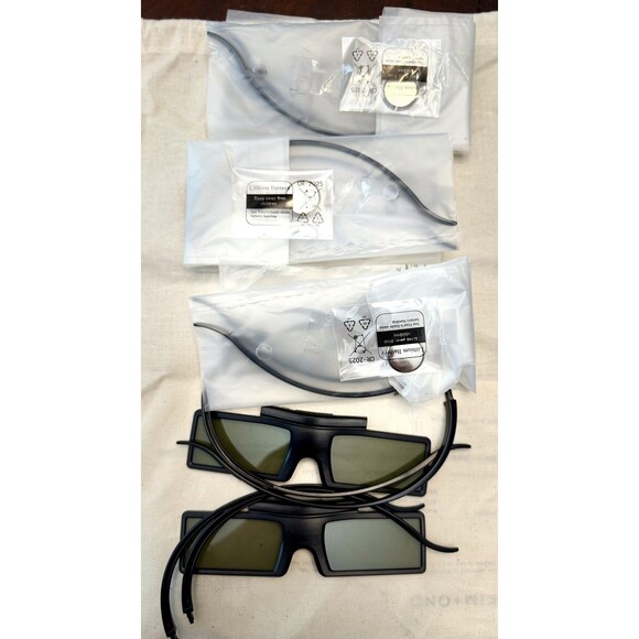 4X New Genuine SSG-4100GB 3D Active Shutter Glasses For Samsung TV - Picture 2 of 5